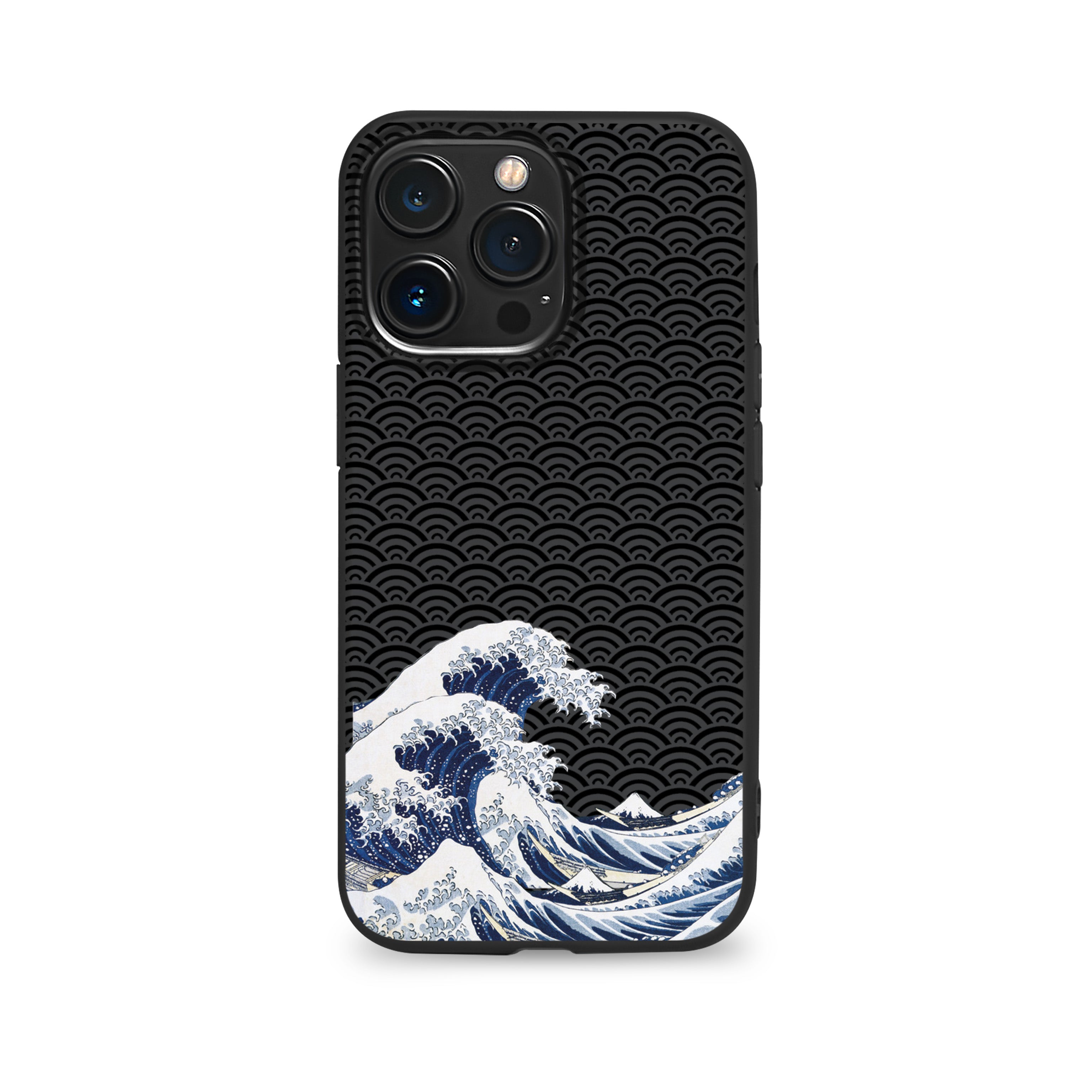 Wave phone case for iPhone (Black Premium TPU)